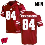 Men's Wisconsin Badgers NCAA #84 Lance Kendricks Red Authentic Under Armour Stitched College Football Jersey ZZ31J53CJ